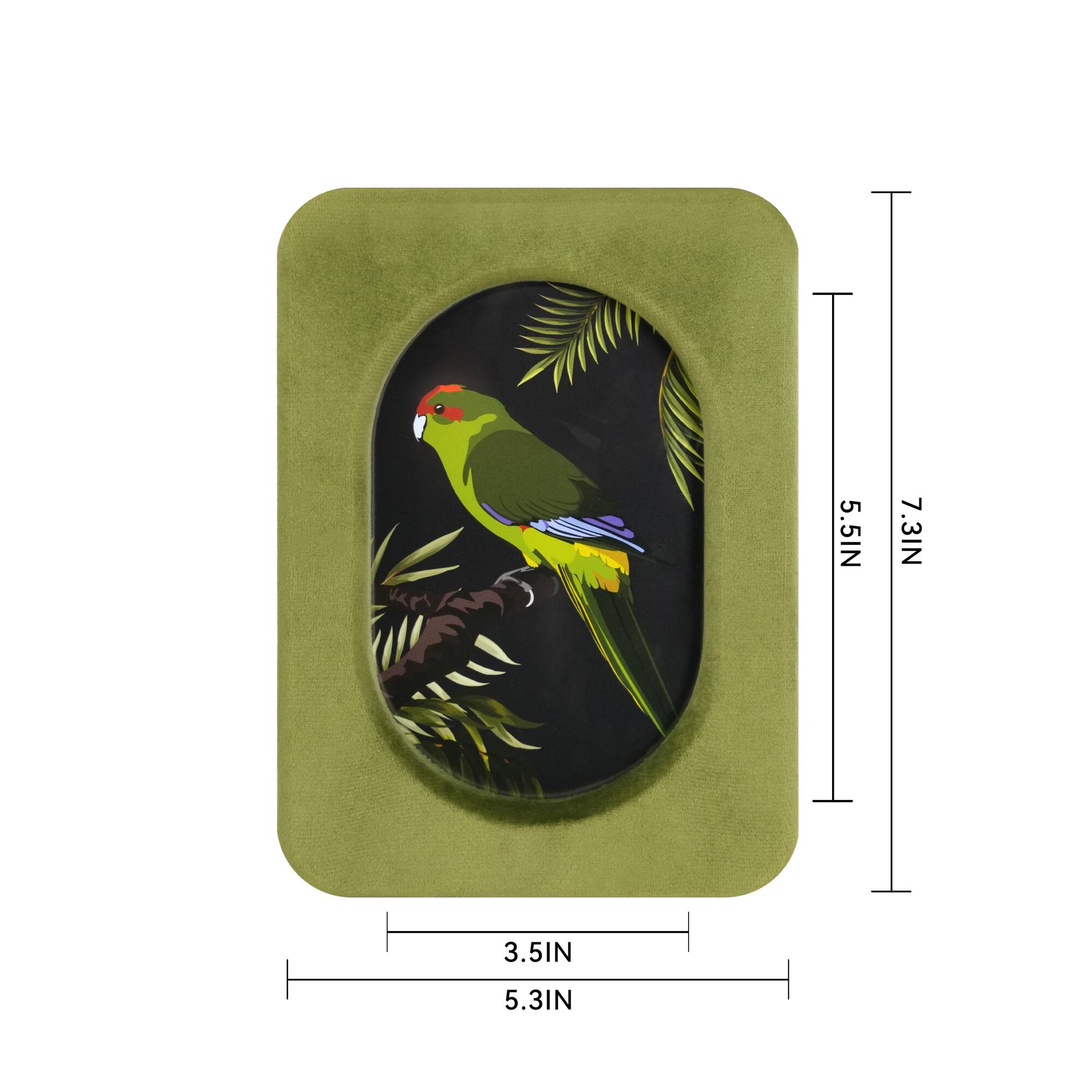 Safari 4" x 6" Velvet Frame with Round Opening by Ashland